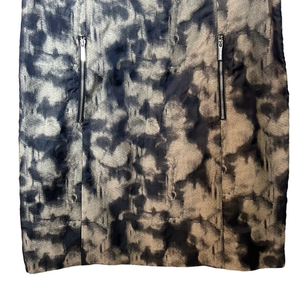 Michael Michael Kors Skyline Blue & White Fully Lined Capped Sleeve Dress Sz.10 - Picture 2 of 16